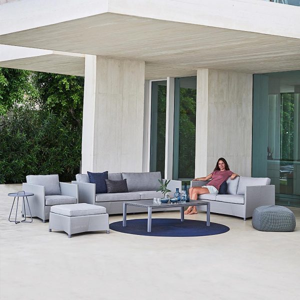 Diamond all-weather rattan sofa is a range of cane garden furniture in high quality garden sofa materials by Caneline outdoor furniture