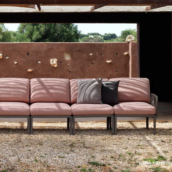 Dove / Tortora Komodo MODULAR GARDEN SOFA - MODERN Outdoor Lounge Set In HIGH QUALITY Exterior Furniture MATERIALS By Nardi ITALIAN OUTDOOR FURNITURE Co.