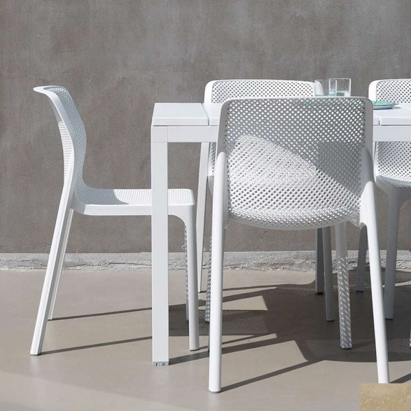 Net OUTDOOR DINING CHAIR -A STACKABLE Garden Chair In HIGH QUALITY Hospitality Furniture MATERIALS By Nardi EXTERIOR CONTRACT FURNITURE Italy