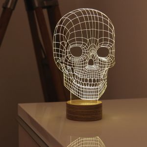 Skull From Bulbing Designer LED Lamp Collection Studio Cheha, Modern Design Table Lamp, Contemporary Floor Lamp, Designer Pendant Light, Unique Designer Gift