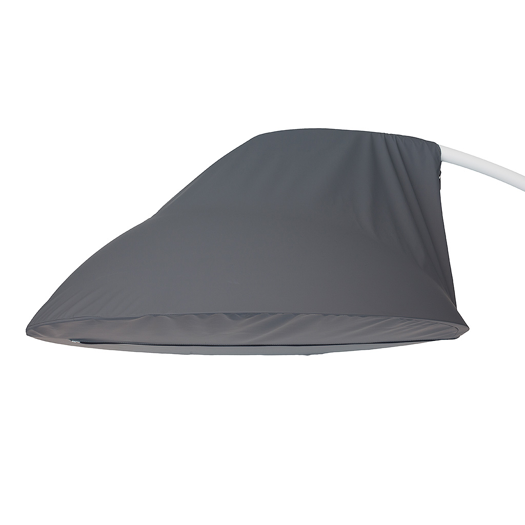 Studio image of Dome heater protective cover with zipper by Heatsail is made in high quality materials and snugly fits over your cantilever garden heater.