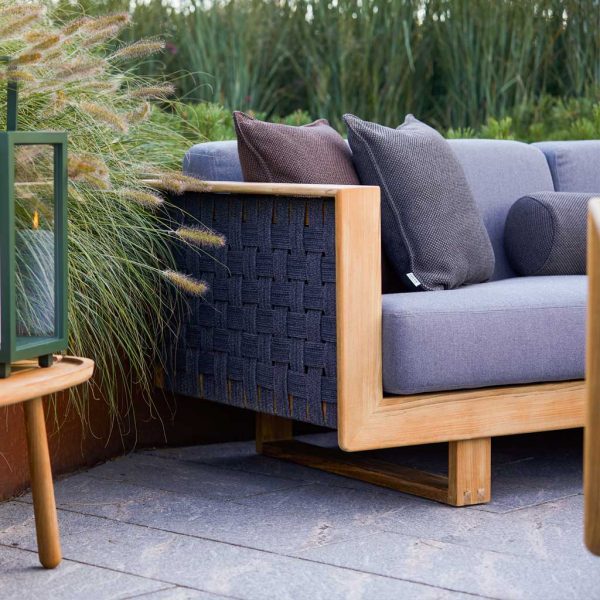 Angle GARDEN LOUNGE FURNITURE - 3 Seat MODERN Garden SOFA & Outdoor RELAX CHAIR In HIGH QUALITY Outdoor Furniture Materials By CANE-LINE Scandi OUTDOOR FURNITURE