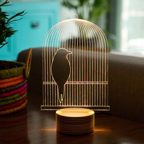BIRD CAGE LED Lamp From Bulbing Designer LED Lamp Collection By Studio Cheha. Modern Design Table Lamp, Contemporary Floor Lamp, Designer Pendant Light Collection - Unique Designer Gift