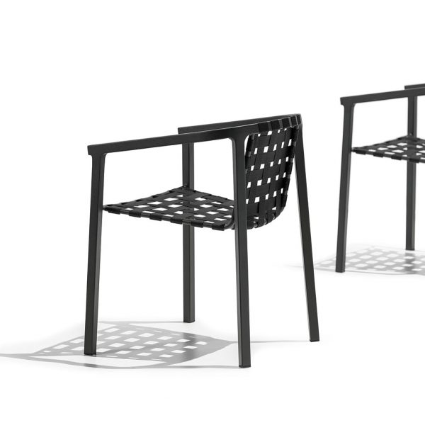 Studio shot of Duct modern garden chair designed by Studio Segers