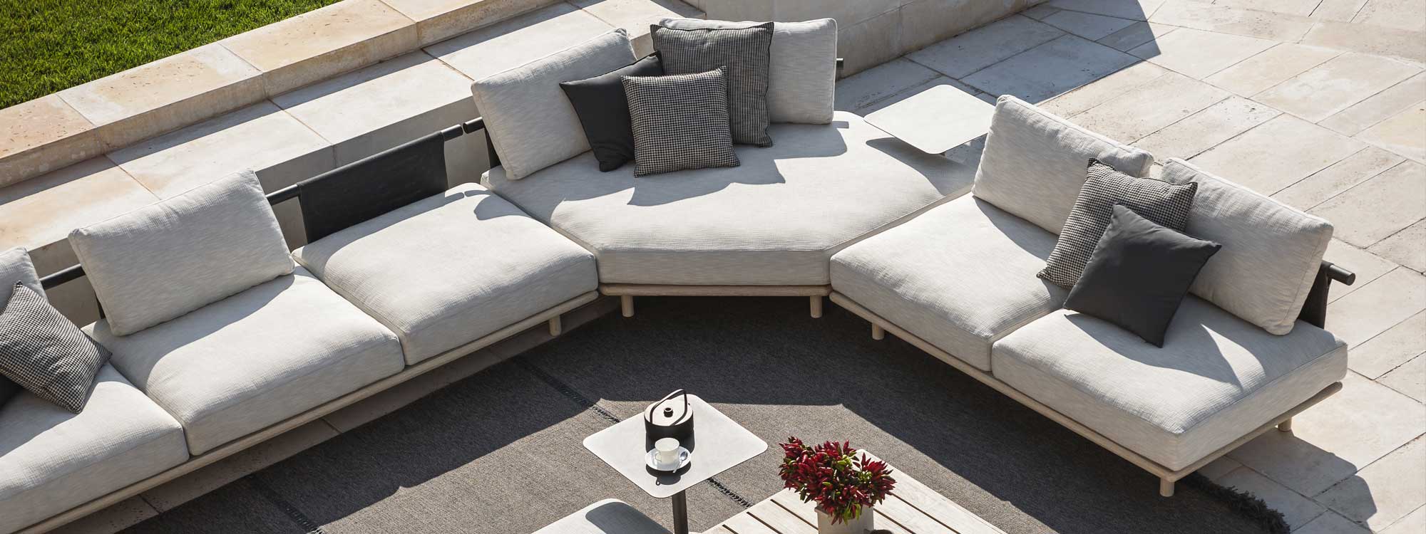 Eden modular garden sofa by Rodolfo Dordoni for Roda Italian outdoor furniture company