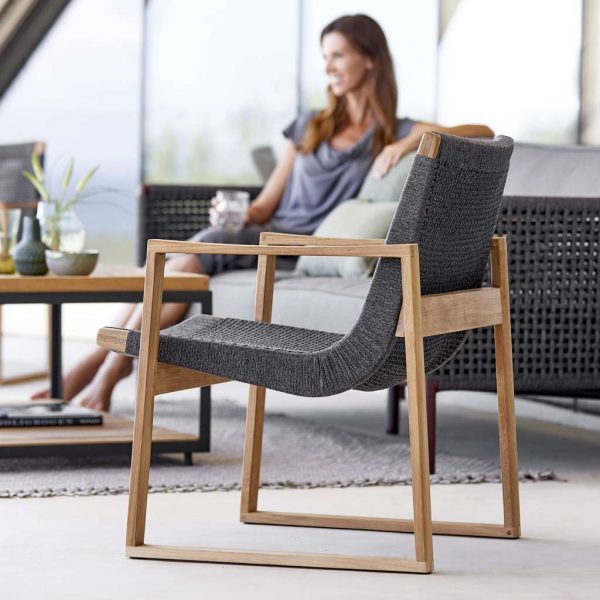 Endless OUTDOOR Lounge ARMCHAIR Is A MODERN Garden RELAX Chair In HIGH QUALITY Outdoor Furniture MATERIALS By Cane-line LUXURY Exterior FURNITURE