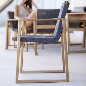 Endless GARDEN Carver Chair Is A MODERN Outdoor Dining CHAIR In LUXURY QUALITY Outdoor Furniture MATERIALS By CANE-LINE Garden Furniture