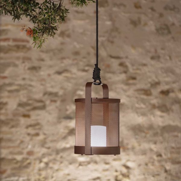 Luci outdoor lanterns are modern garden oil lamps and LED lights in all-weather accessory materials by Todus contemporary garden furniture