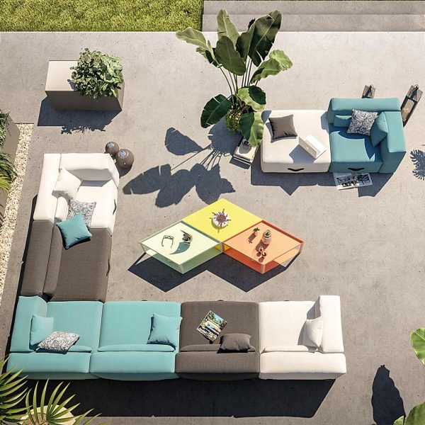 MIAMI Modern GARDEN Furniture SOFA. MINIMALIST Outdoor Sofa Designed By Mark Braun. Miami Is A MODULAR Garden Sofa Available In Range Of Stylish Colours, & Is Also Suitable For Interior Use. Miami Is Made By Conmoto LUXURY Exterior FURNITURE. German QUALITY.