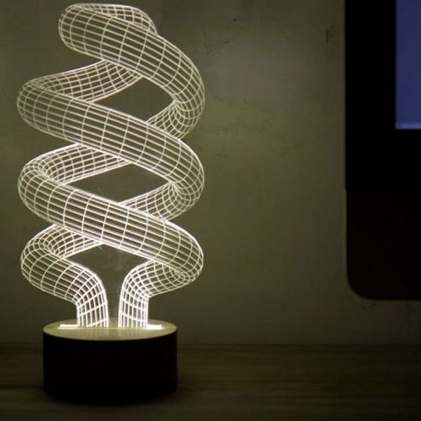 Spiral LED Desk Lamp From Bulbing Designer LED Lamp Collection By Studio Cheha. Modern Design Table Lamp, Contemporary Floor Lamp, Designer Pendant Light Collection - Unique Designer Gift