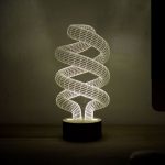 Studio Cheha SPIRAL geometric lamp light - stylish modern optical illusion LED lamp, infinite twisted design, Mind-bending Optical Illusion Lamp, Perfect Modern Present For Art Lovers & Style Aficionados