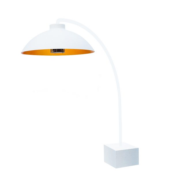 Studio Image of white Dome Electric Patio Heater by Heatsail