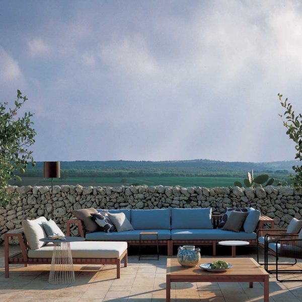 Network modern teak lounge furniture & luxury garden sofas in high quality garden furniture materials by Roda Italian outdoor furniture.