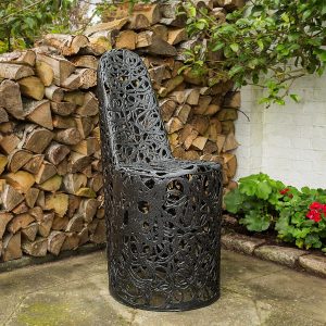 Only basalt garden chair is a modern outdoor chair & compact garden chair finished in Bullet Liner by Unknown quality modern garden furniture