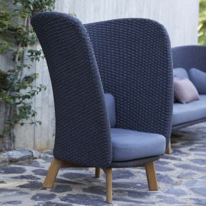 Peacock Wing garden sofa & relax chair - modern outdoor lounge furniture in luxury quality garden furniture materials by Cane-line Outdoor Furniture