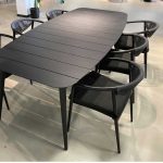 Soda Pop MODERN GARDEN DINING FURNITURE / Outdoor Dining Set - Soda Garden Dining Chair & Pop Outdoor Dining Table By Bloo Contemporary Exterior Furniture
