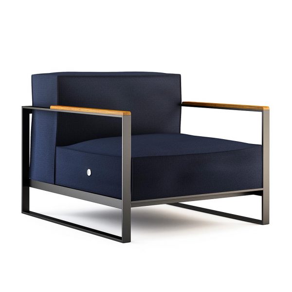 Lounge chair From Roshults MOORE Modern Garden SOFA Designed By Broberg & Ridderstrale