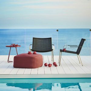 Straw OUTDOOR LOUNGE CHAIR Is A Garden EASY CHAIR In HIGH QUALITY Outdoor Furniture Materials By Cane-line DESIGNER EXTERIOR FURNITURE
