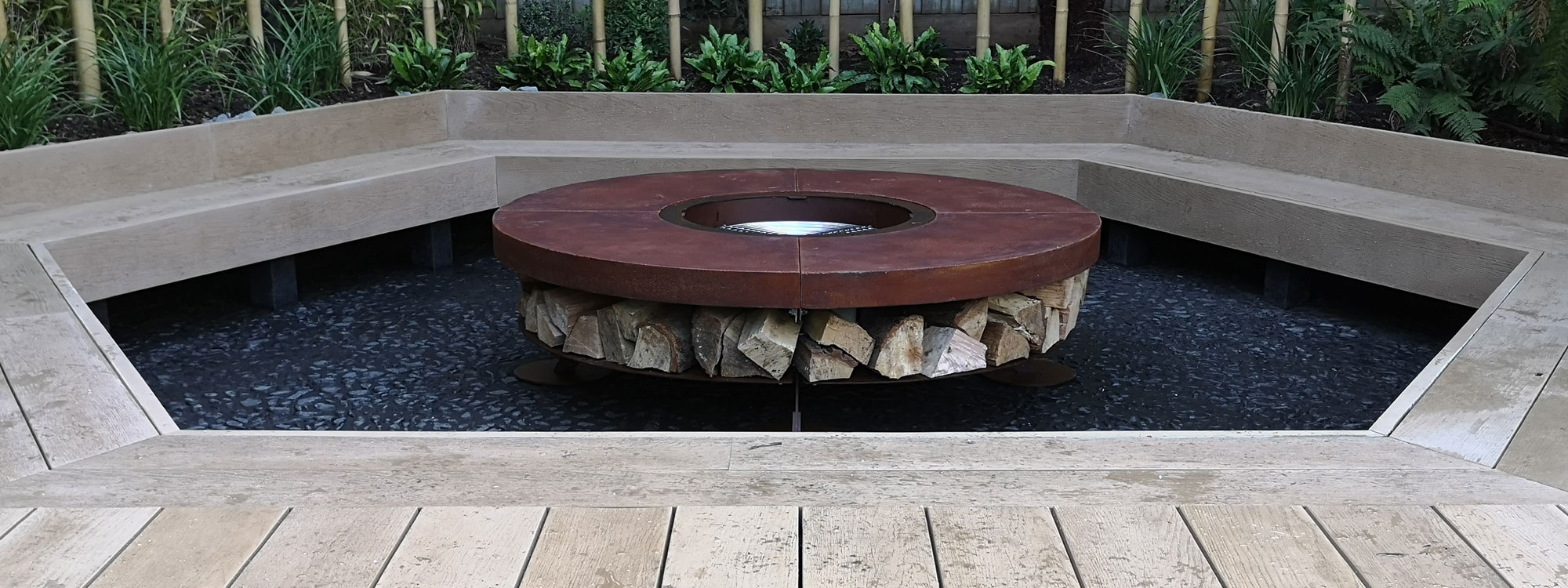 Ercole MODERN Fire Pit Is A LUXURY CONCRETE FIRE PIT In HIGH QUALITY Fire Pit MATERIALS By AK47 Italian Fire Pit Company