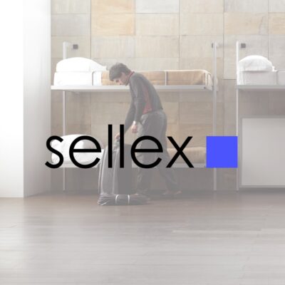 Image of Sellex logo overlaid over image of La Literal folding wall beds