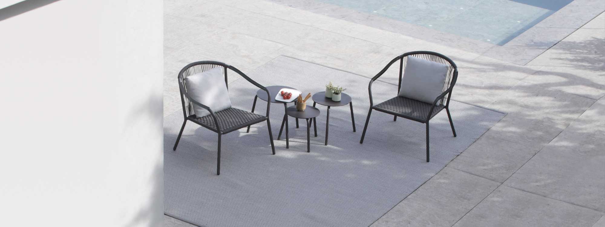 Image of Samba relax chairs and low tables by Royal Botania