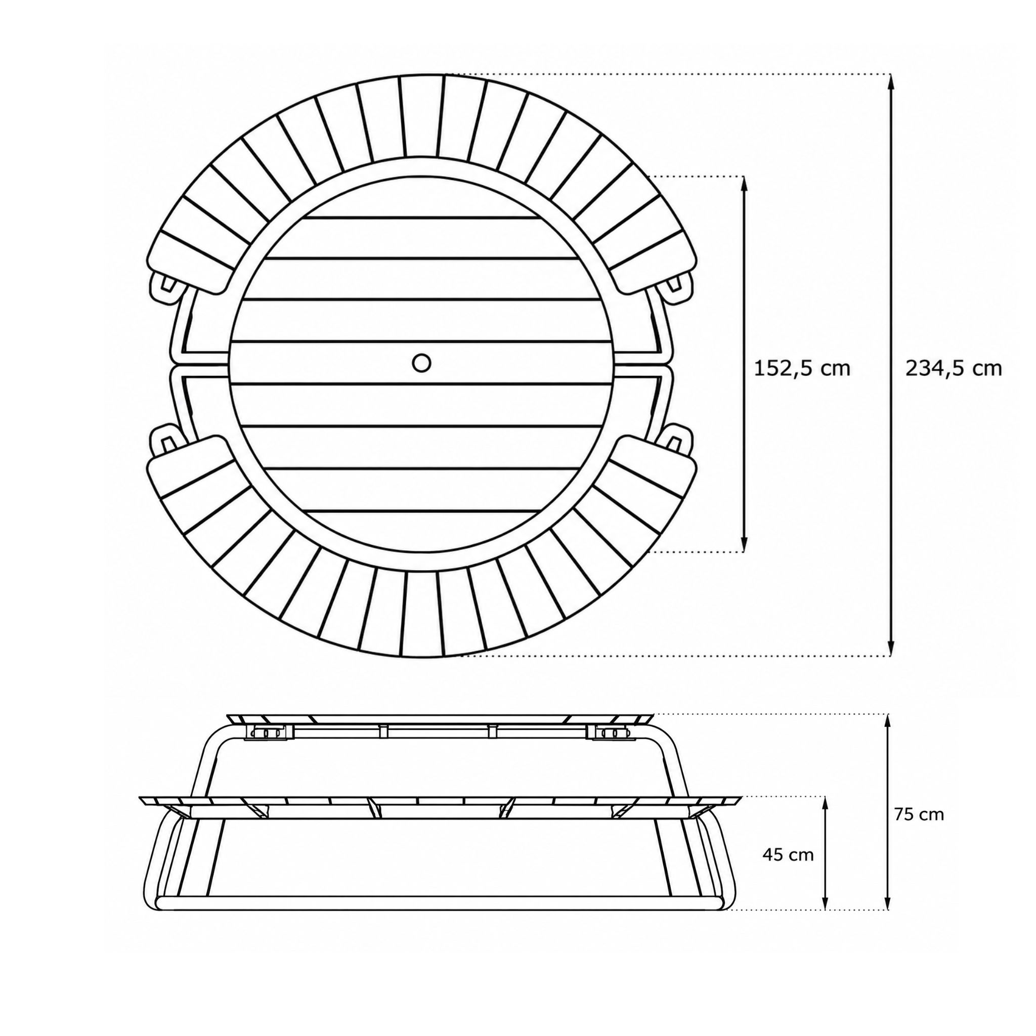 Wunder The Circle Circular Picnic Table - Image 5
