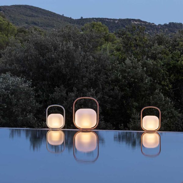 Otus LED garden lanterns & modern outdoor lights are chic garden lights in high quality exterior lighting materials by Todus furniture.