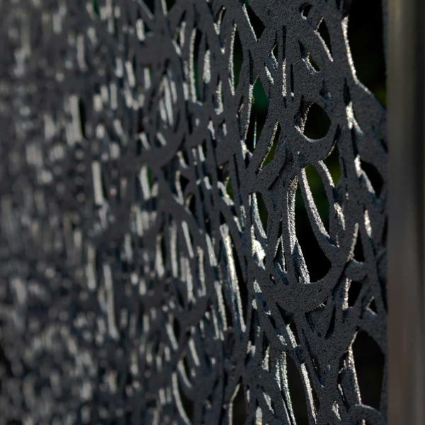 Image of detail of Lava panel, which is hand-made in basalt fiber by Unknown Furniture