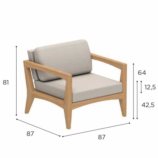 Studio Image of Zenhit Lounge chair by Royal Botania