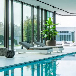 Bari sleek modular outdoor sofas & modern garden lounge furniture in all weather furniture materials by Jati & Kebon luxury exterior furniture
