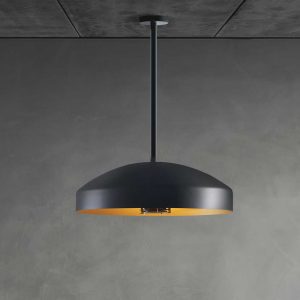 Image of coal-colored Disc outdoor ceiling heater by Heatsail pendant heater company