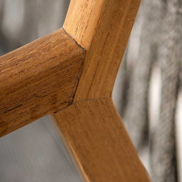 Image showing detail of high quality wooden joints of Ritz FSC teak garden chair