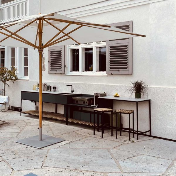 Image of Ticino Frame minimalist outdoor kitchen by Conmoto