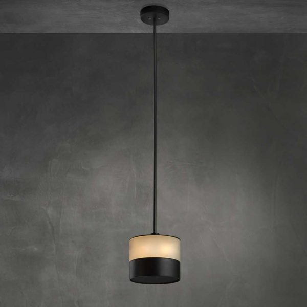 Image of 1 Heatsail Glow heating and lighting pendant against grey background