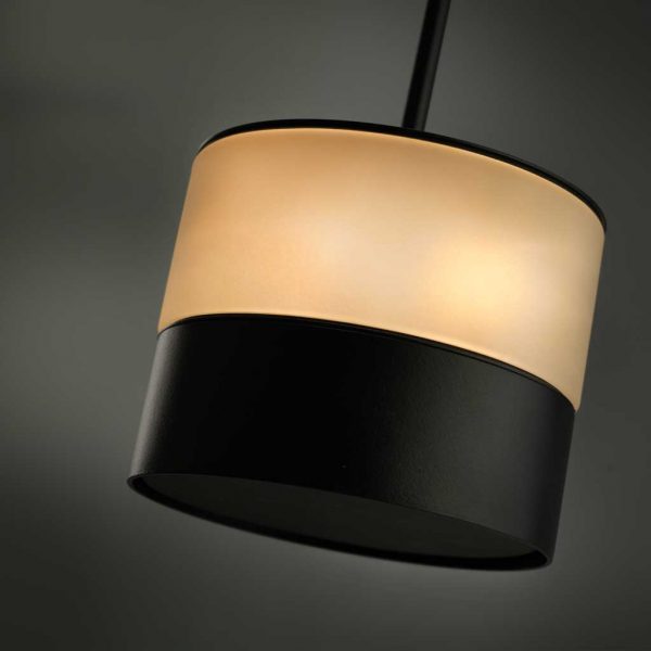 Macro image of Heatsail Glow modern pendant garden heater and light