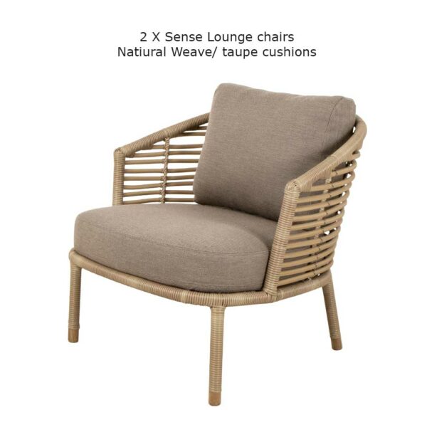 Studio image of Cane-line Sense garden lounge chair