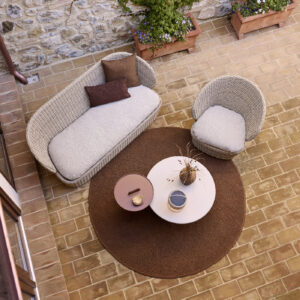 Birdseye view of Cane-line Coast lounge furniture