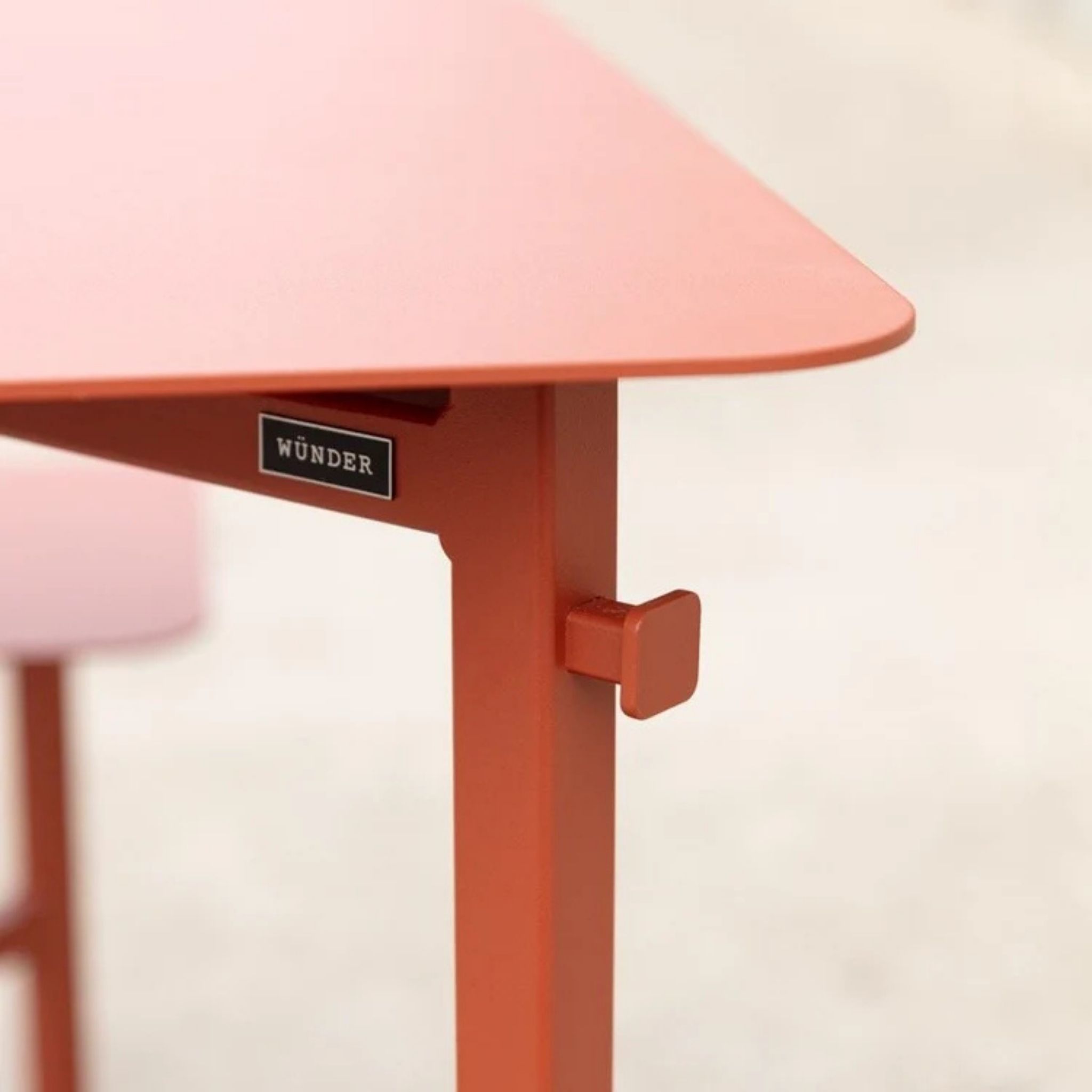 Image of detail of hook on Wunder The Duo picnic table for 2