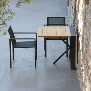 Image of Royal Boytania Alura garden armchairs and Traverse folding teak dining table