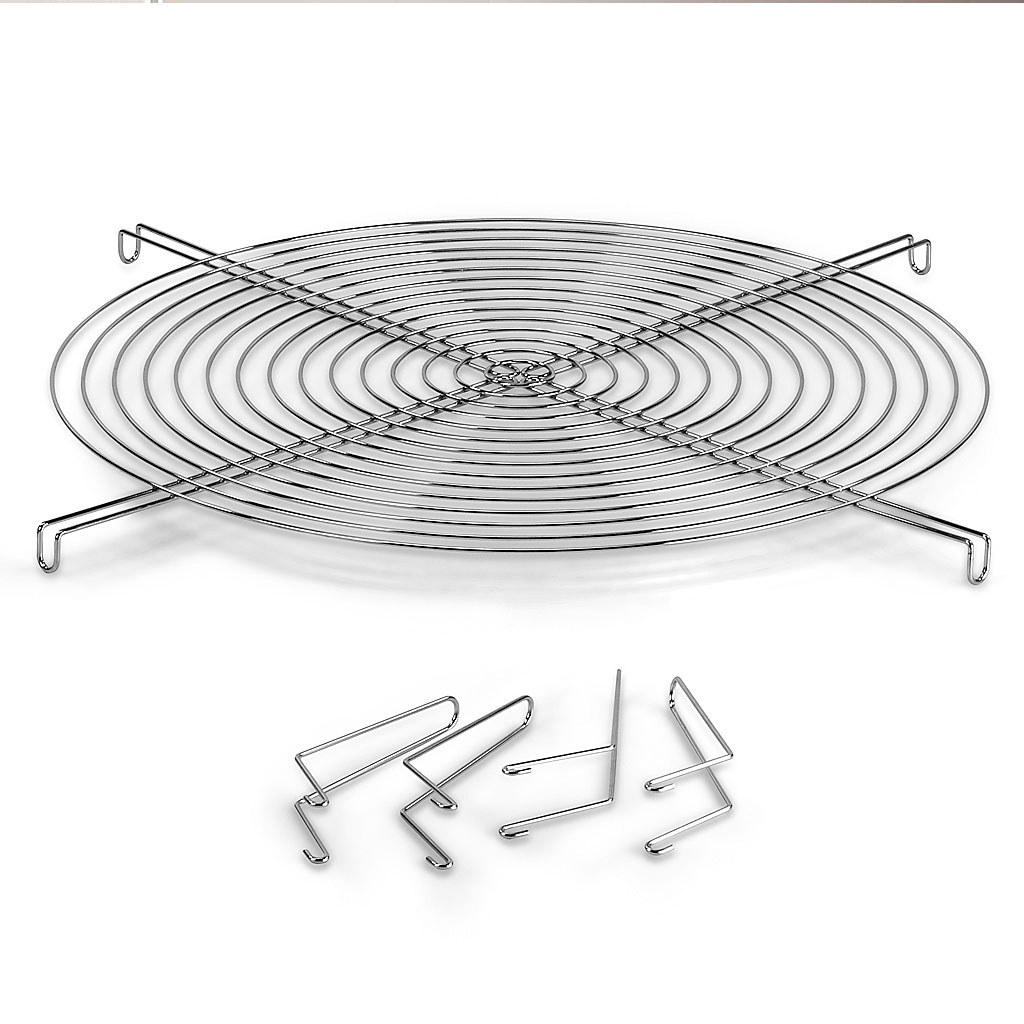 Image of stainless steel BBQ grill for use with AK47 fire pits