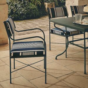 Image of Unopiu classic steel garden dining set