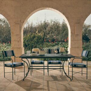 Image of IGEA garden armchair and extendable table by Unopiu