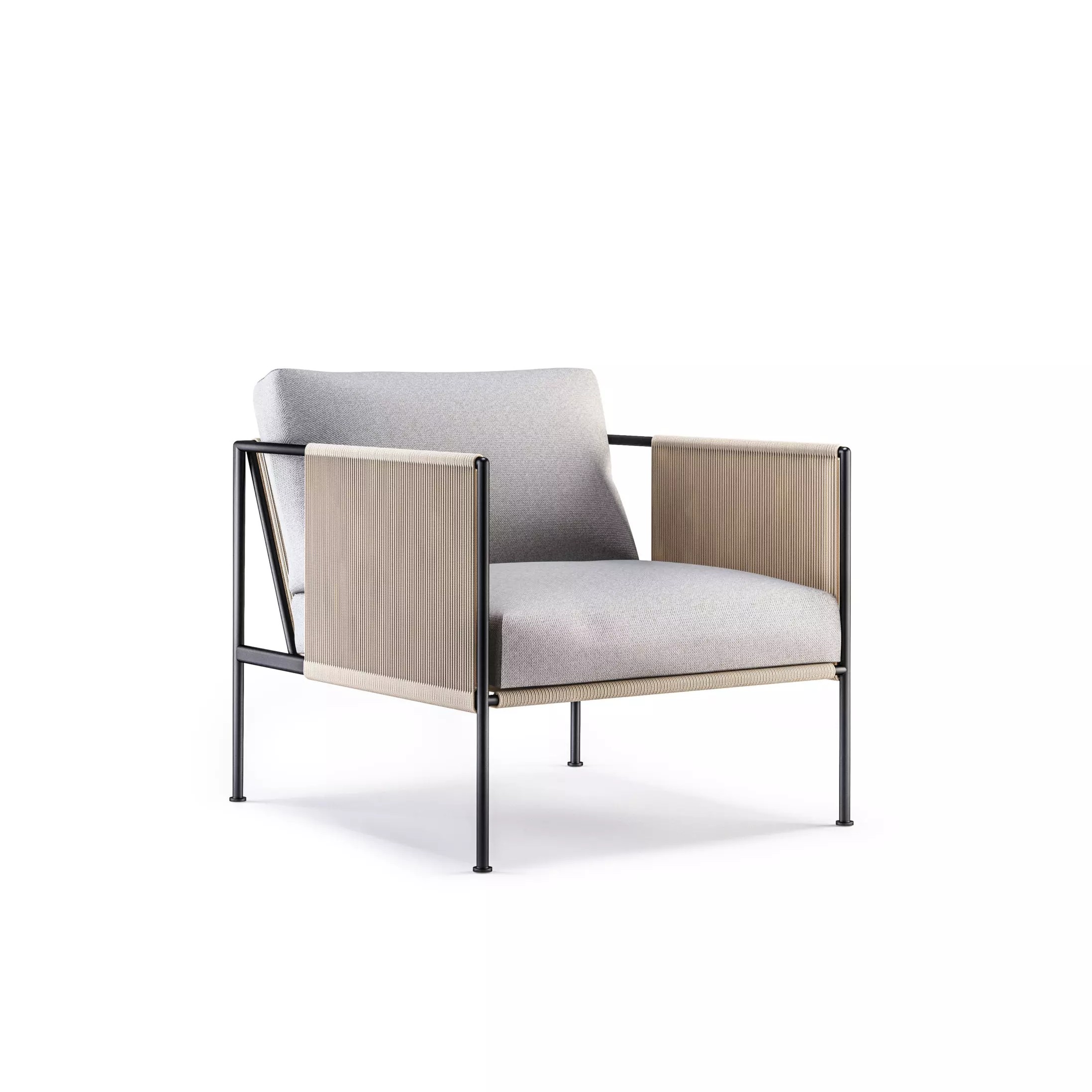 Studio image of swatch of Roshults Antibes garden lounge chair