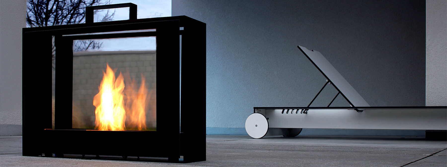 TRAVELMATE Designer Ethanol FIREPLACE Is A MODERN Interior Exterior Fire. Chic PORTABLE Alcohol Fire By CONMOTO Luxury FIRE Tools Company.
