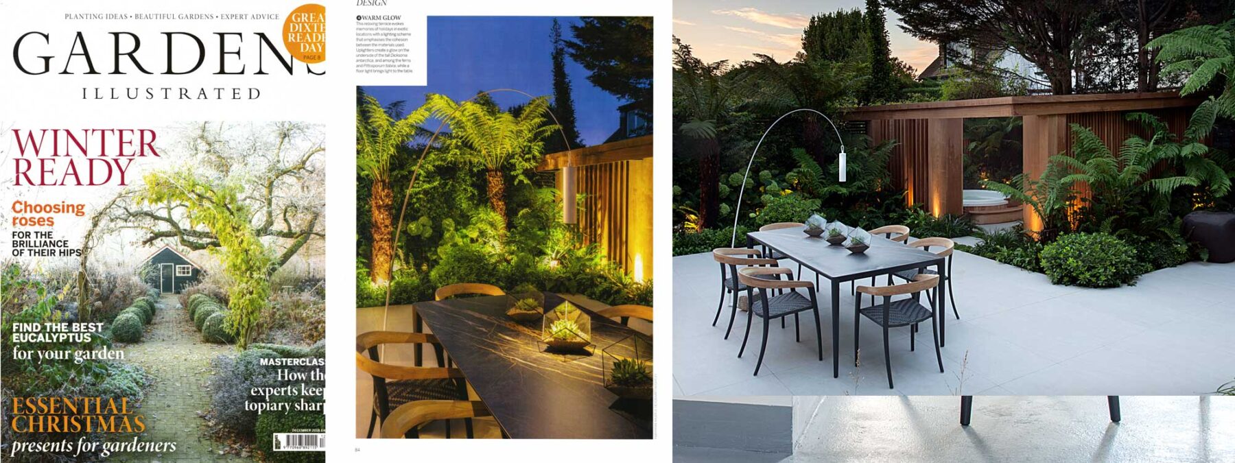 U-NITE Modern Garden DINING Table With Jive Carver Chairs, As Featured In Garden's Illustrated, December 2018