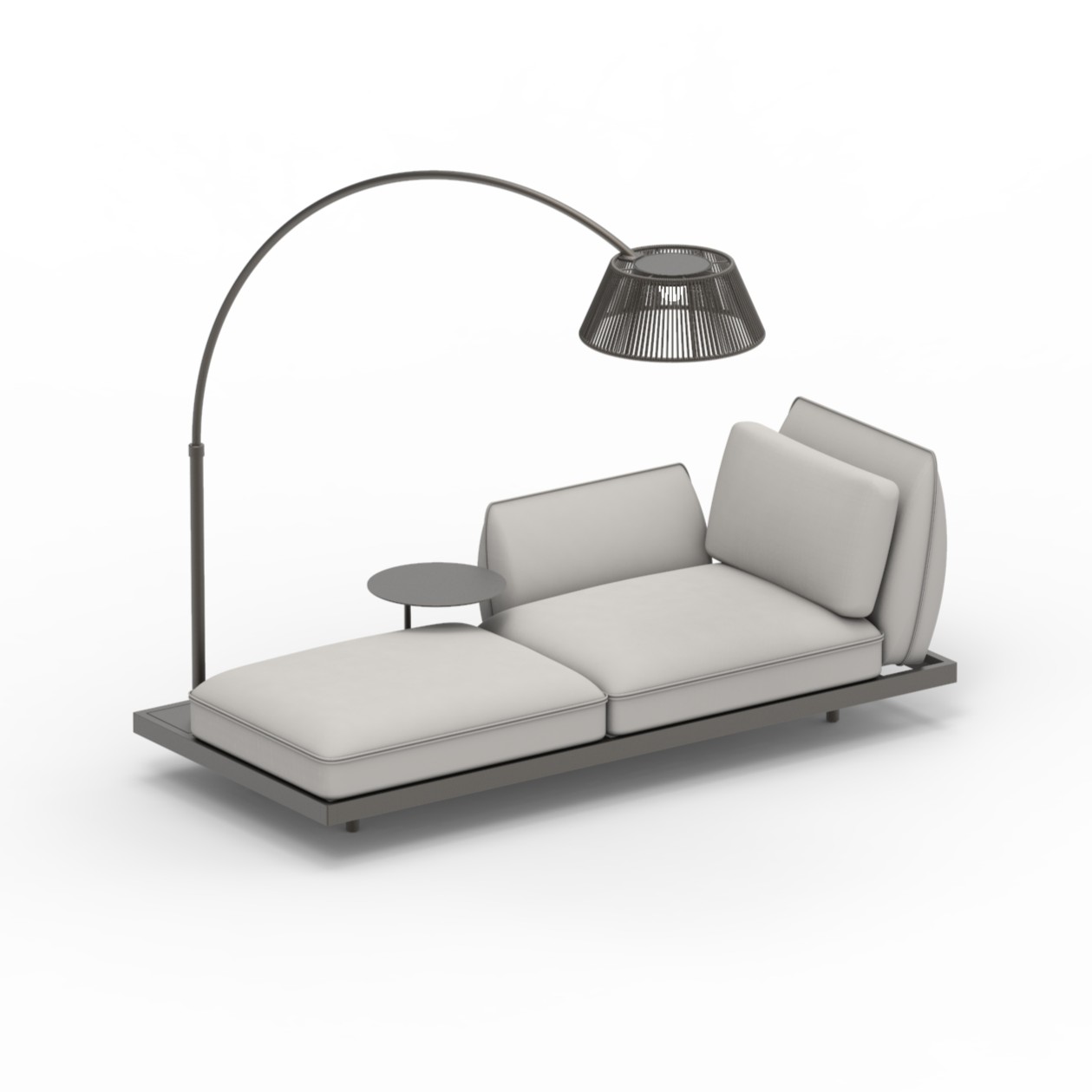Render of Royal Botania Royal Botania Mozaix Alu Lounge Set 03