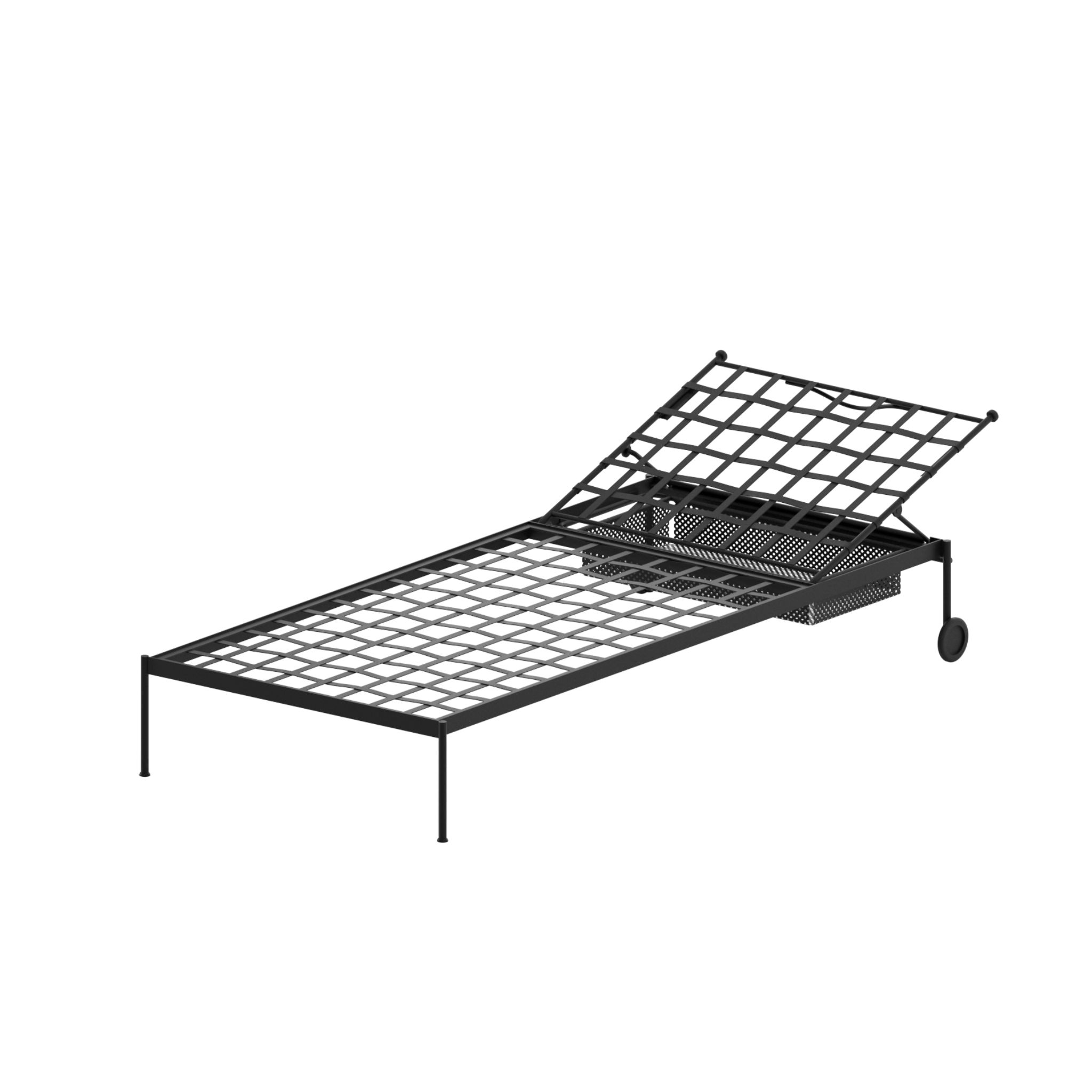 Studio image of Unopiu sunlounger without cushions