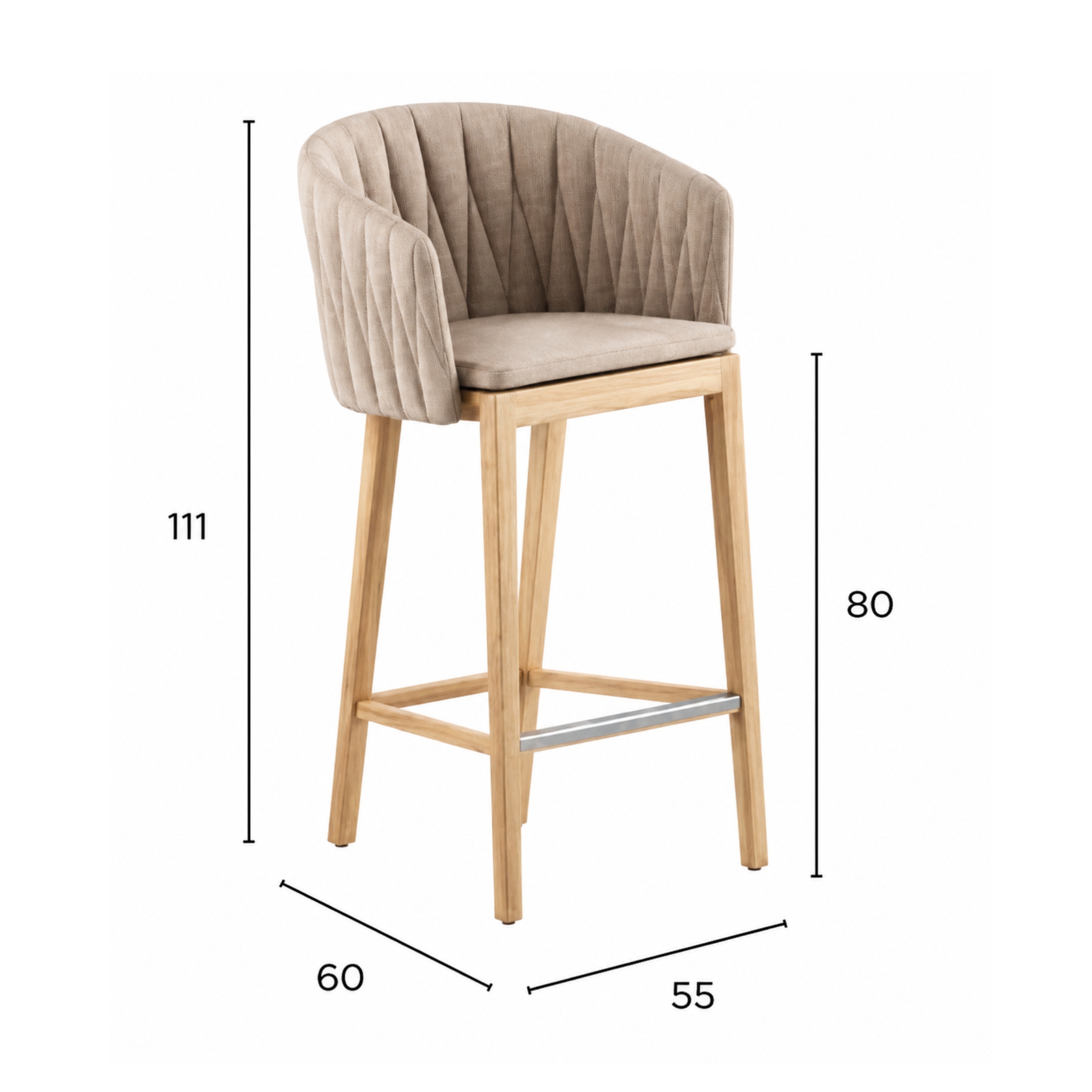 Image of Royal Botania Calypso bar stool