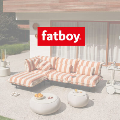 Image of Fatboy logo overlaid over Paletti sofa