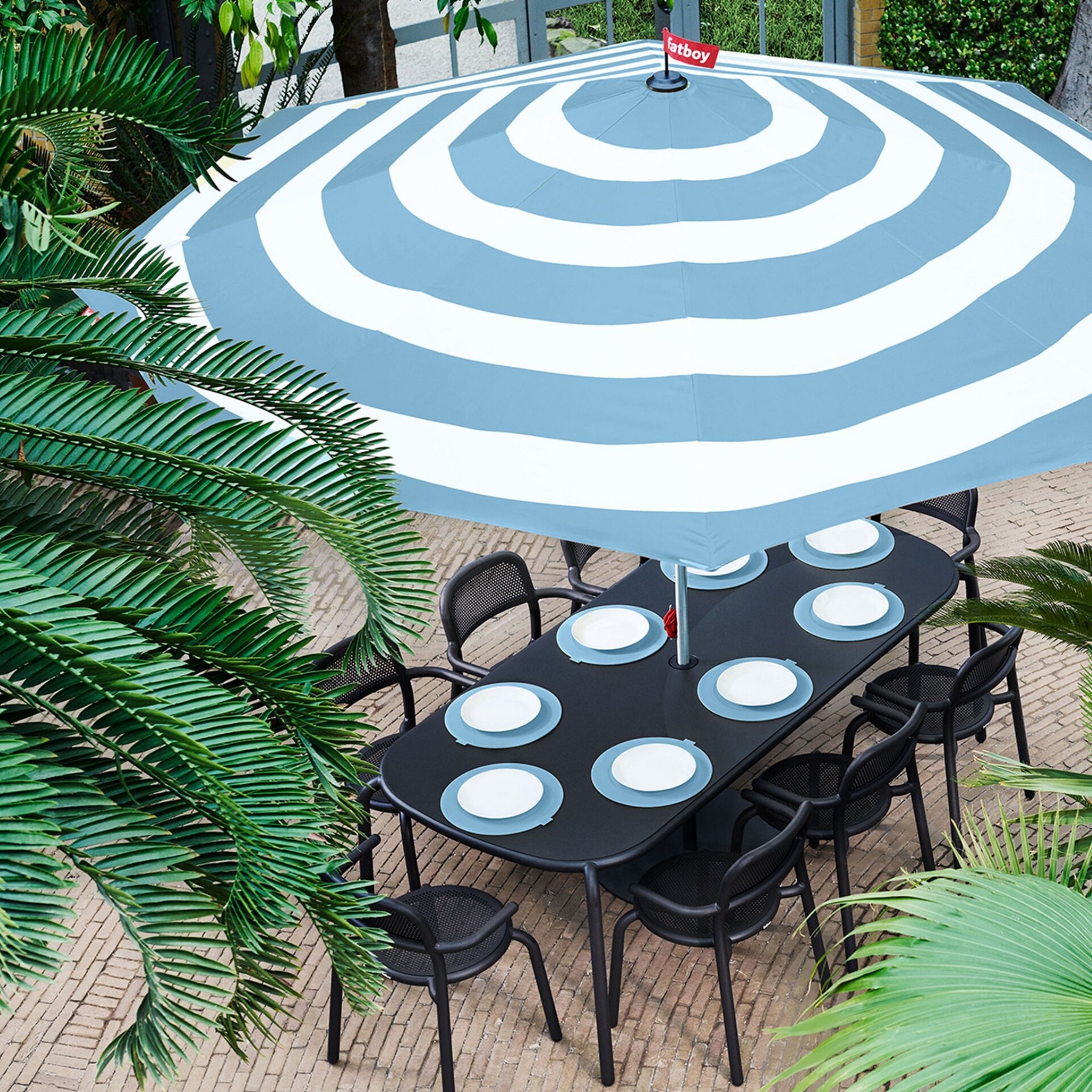 Image of Fatboy Stripesol parasolin wave blue